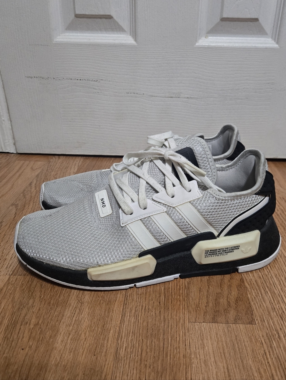 Adidas NMD Black Whitr And Grey Size 11 Mens